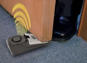 Portable Door Stop Alarm 120–125dB Anti-Theft Security Sensor (2-Pack)