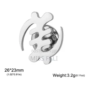 Sculpted Lapel Brooch