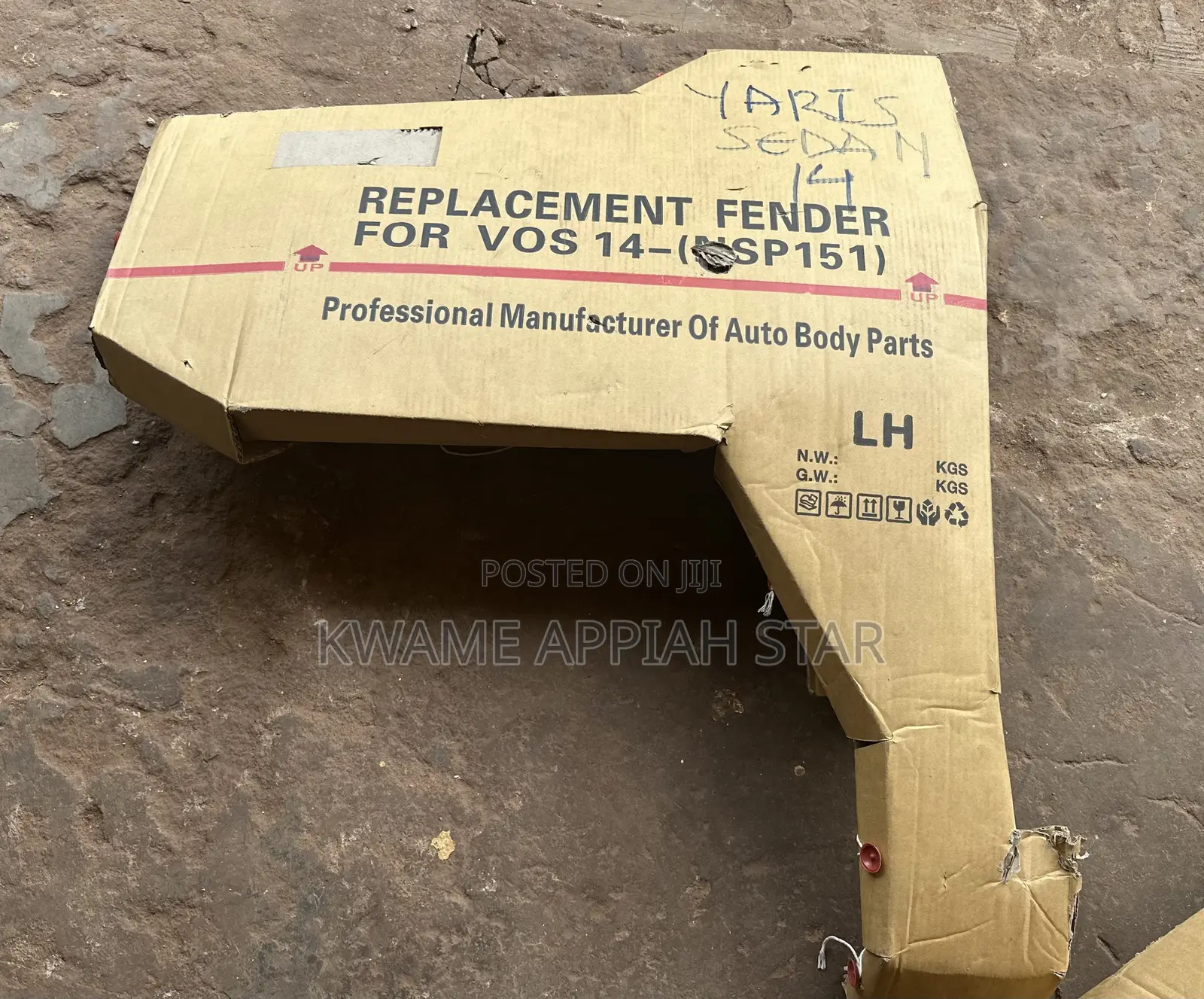 Yaris Sedan Front Fender 2014 2015