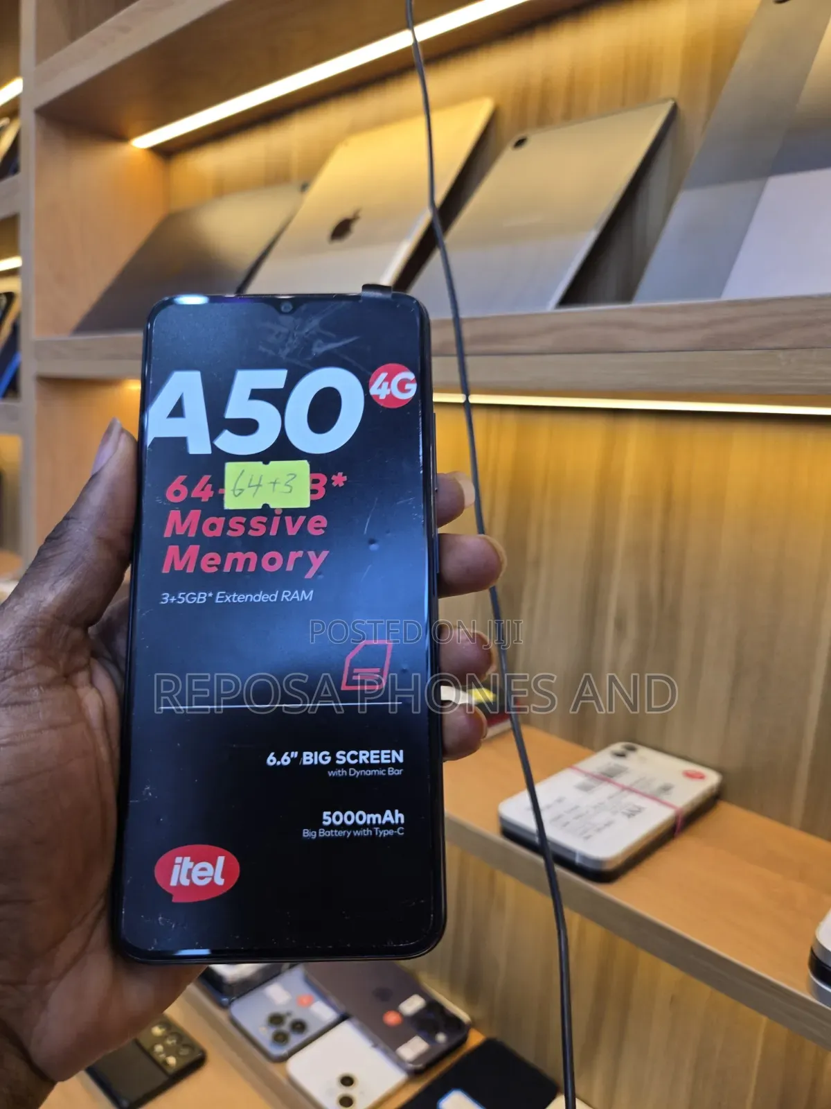 New Itel A50 128 GB Black