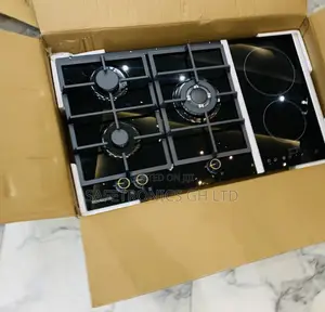 Check Unique • Inbuilt Kenwood 2 Electric 3 Gas Hob Black