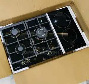 Check Unique • Inbuilt Kenwood 2 Electric 3 Gas Hob Black
