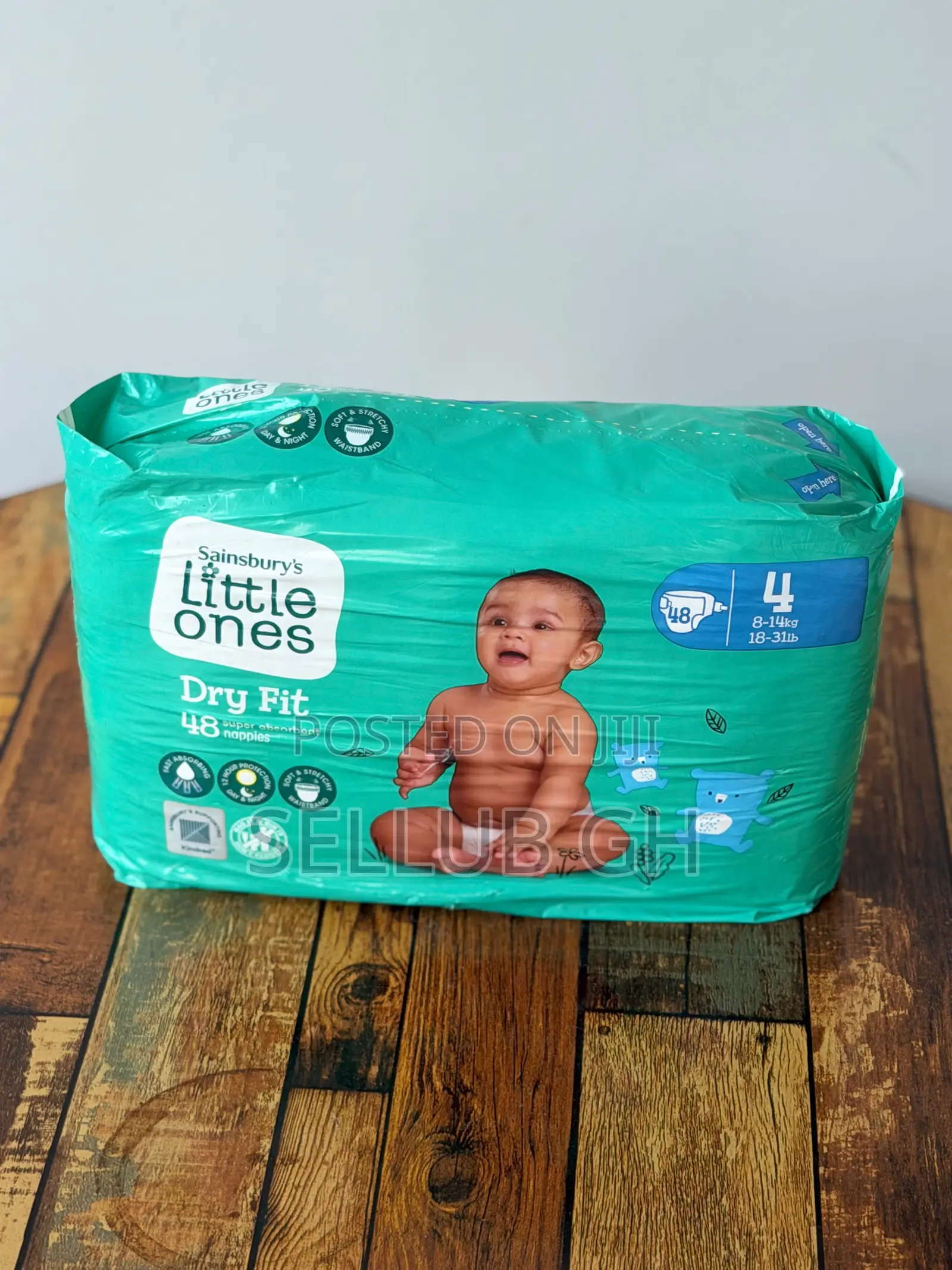 Sainsbury's Little Ones Dry Fit Nappies Size 4 - 48 Pack (UK)