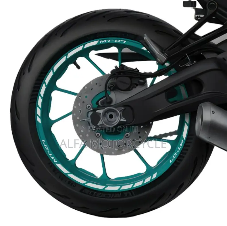 Yamaha MT-07 Reflective Wheel Rim Sticker Set 2014–2023