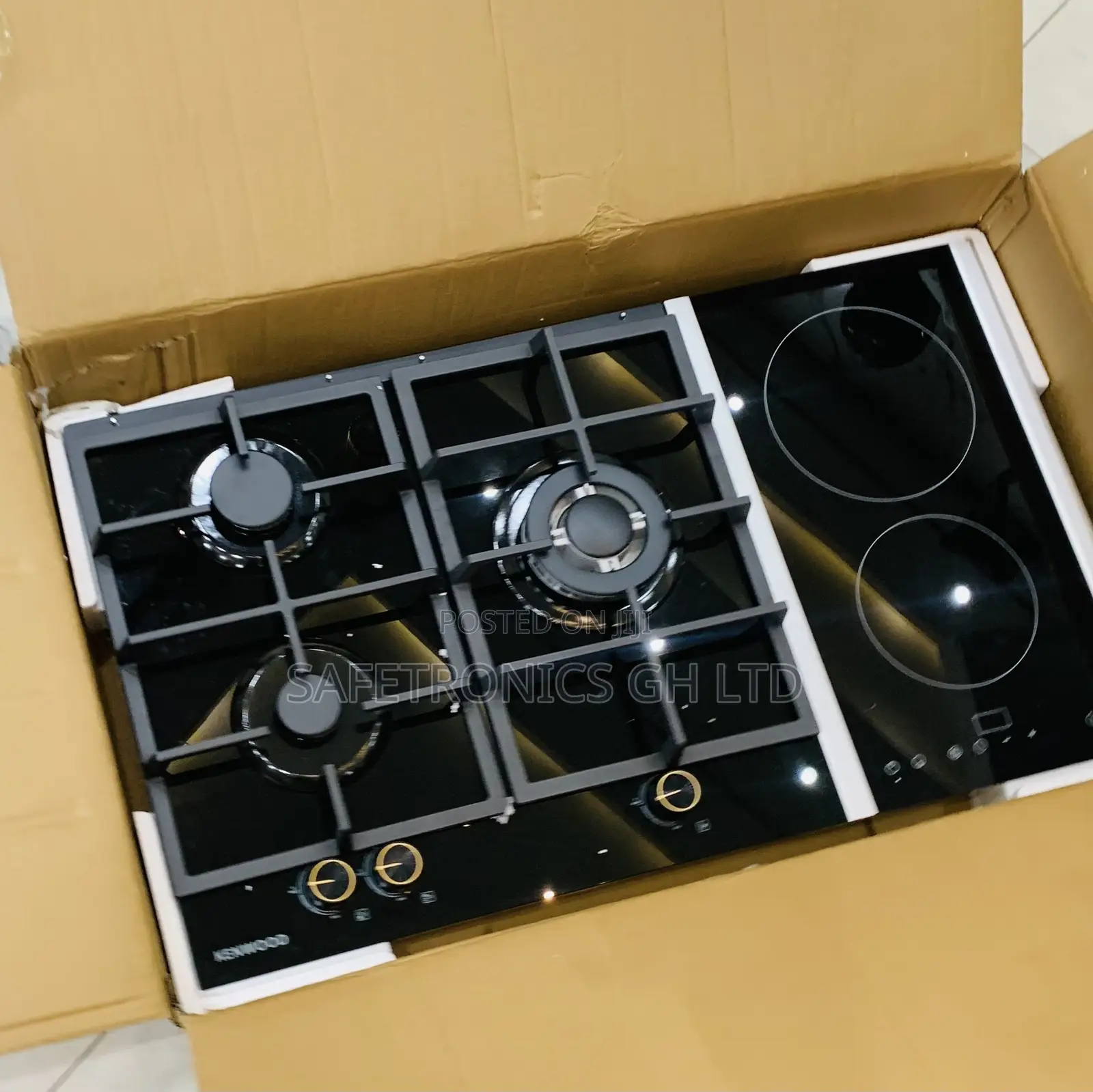 Choose Perfect | Black Kenwood 3 Gas 2 Hob ~ 