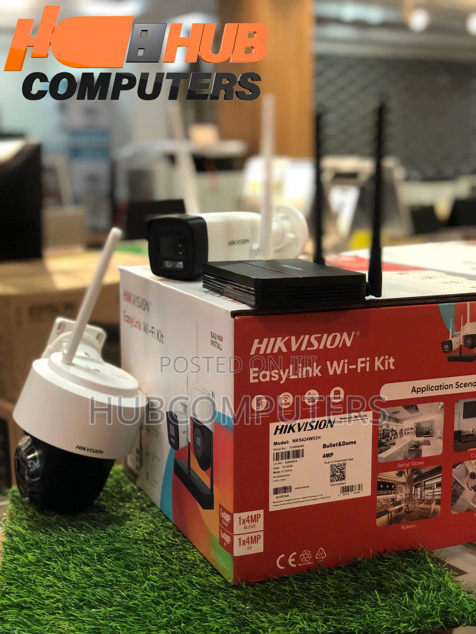 Hikvision (Nks424w03h) One Bullet + One Pt Dome Wifi NVS