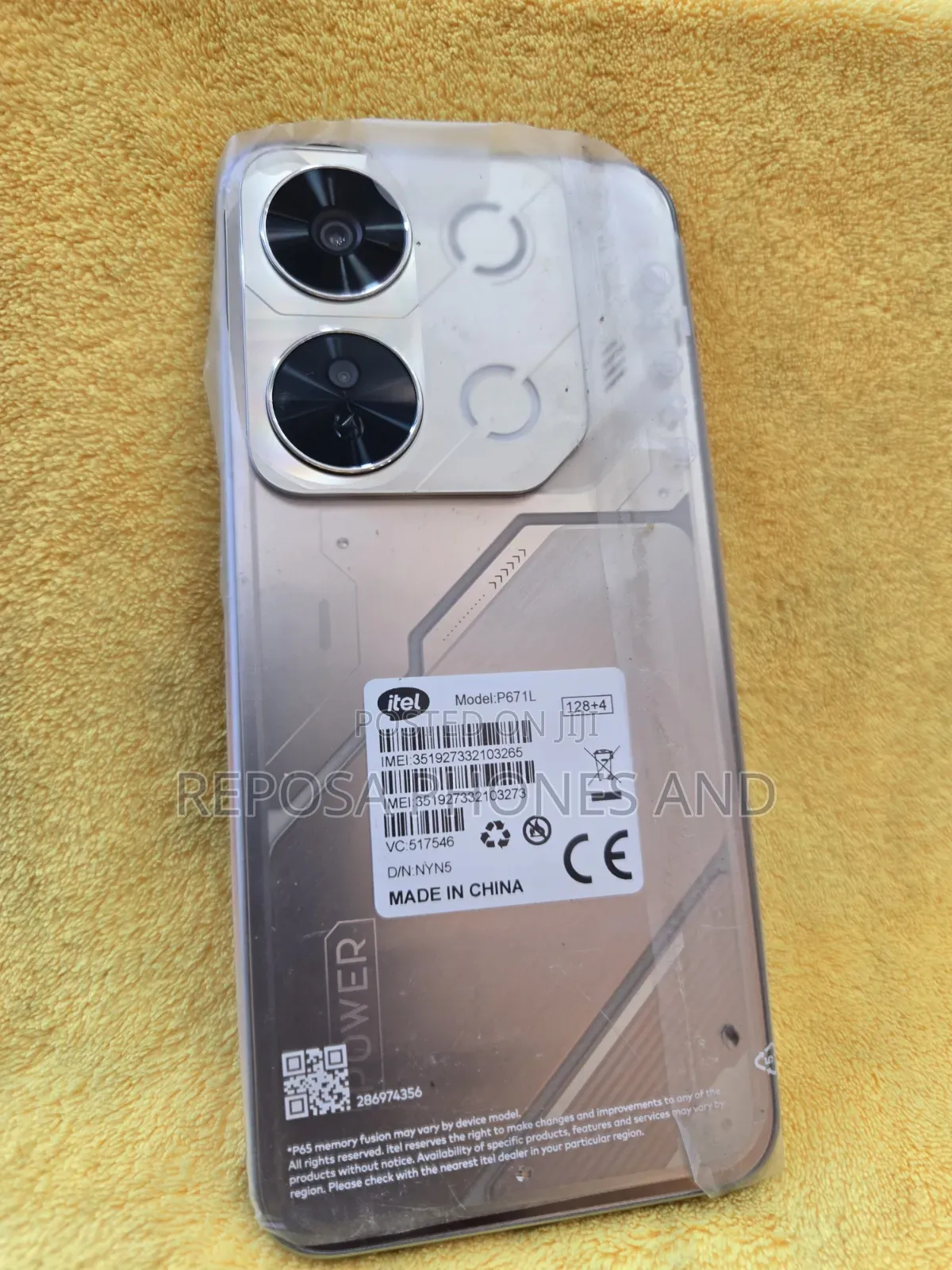 New Itel P65 128 GB Gold