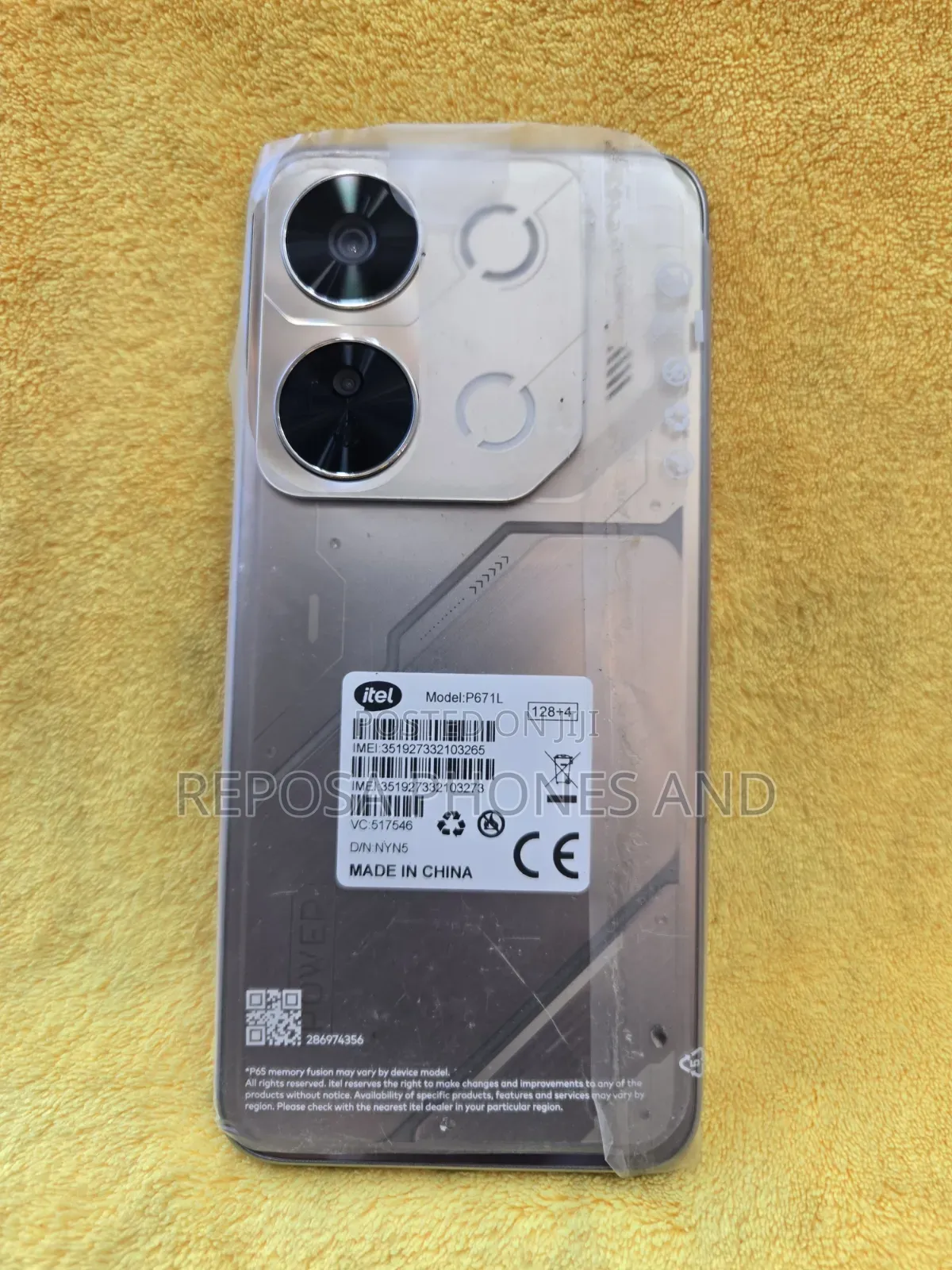 New Itel P65 128 GB Gold
