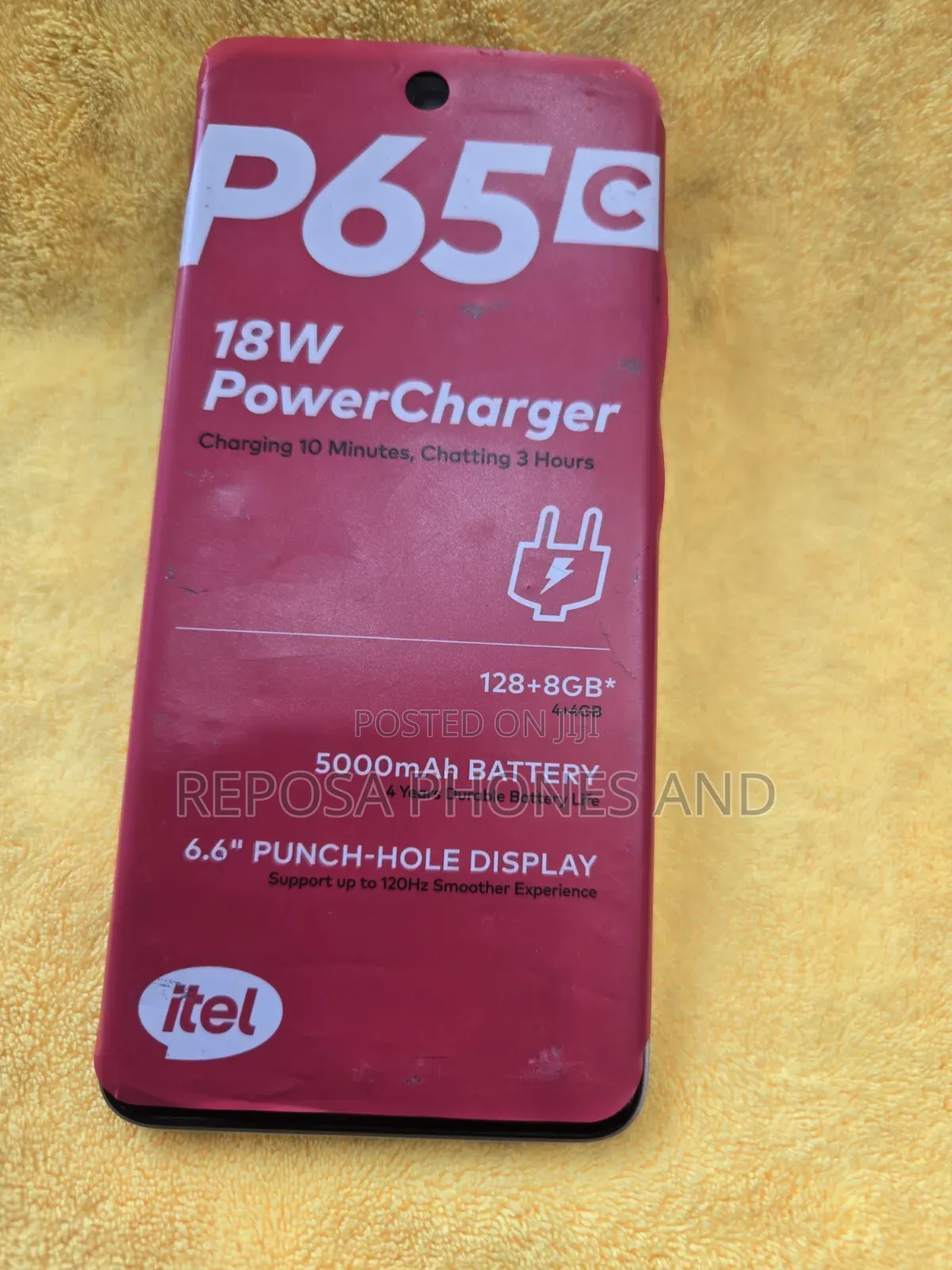 New Itel P65C 128 GB Gray