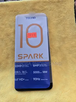 New Tecno Spark 10 128 GB Yellow