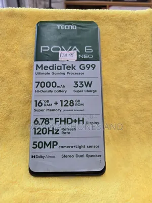 New Tecno Pova 6 Neo 128 GB Black