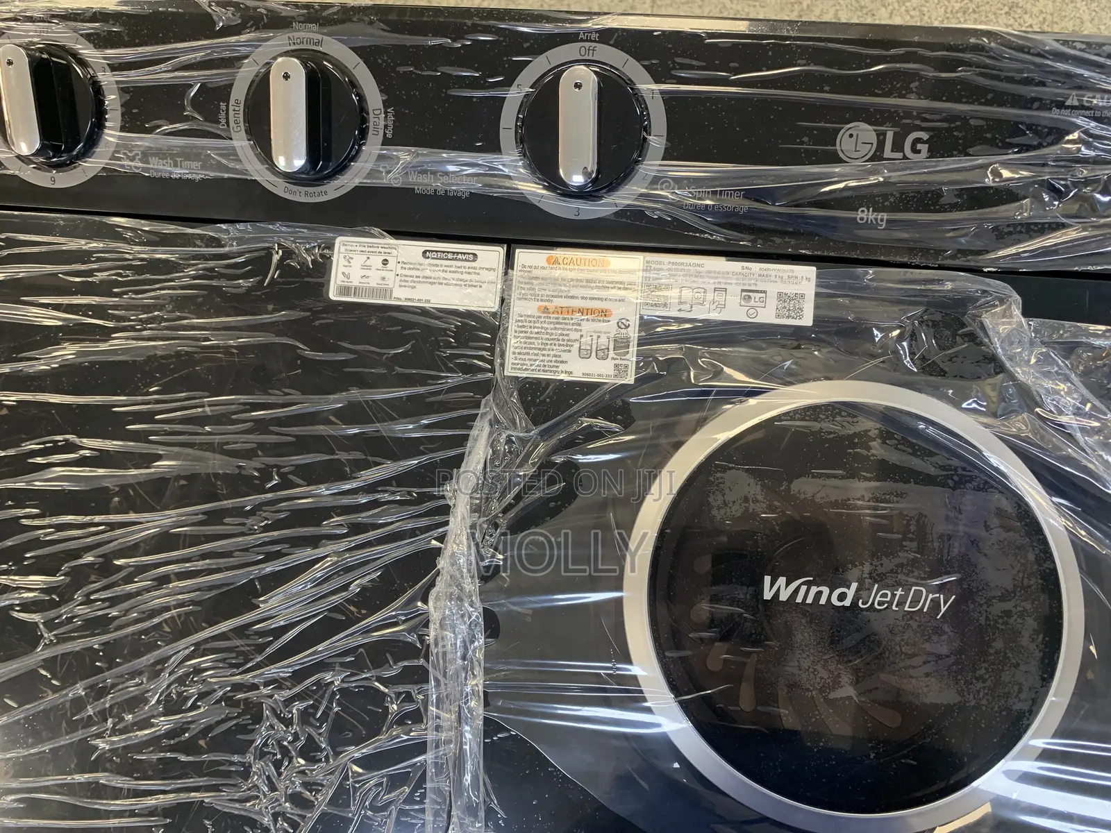 LG Washing Machine 8kg P800R3AGNC