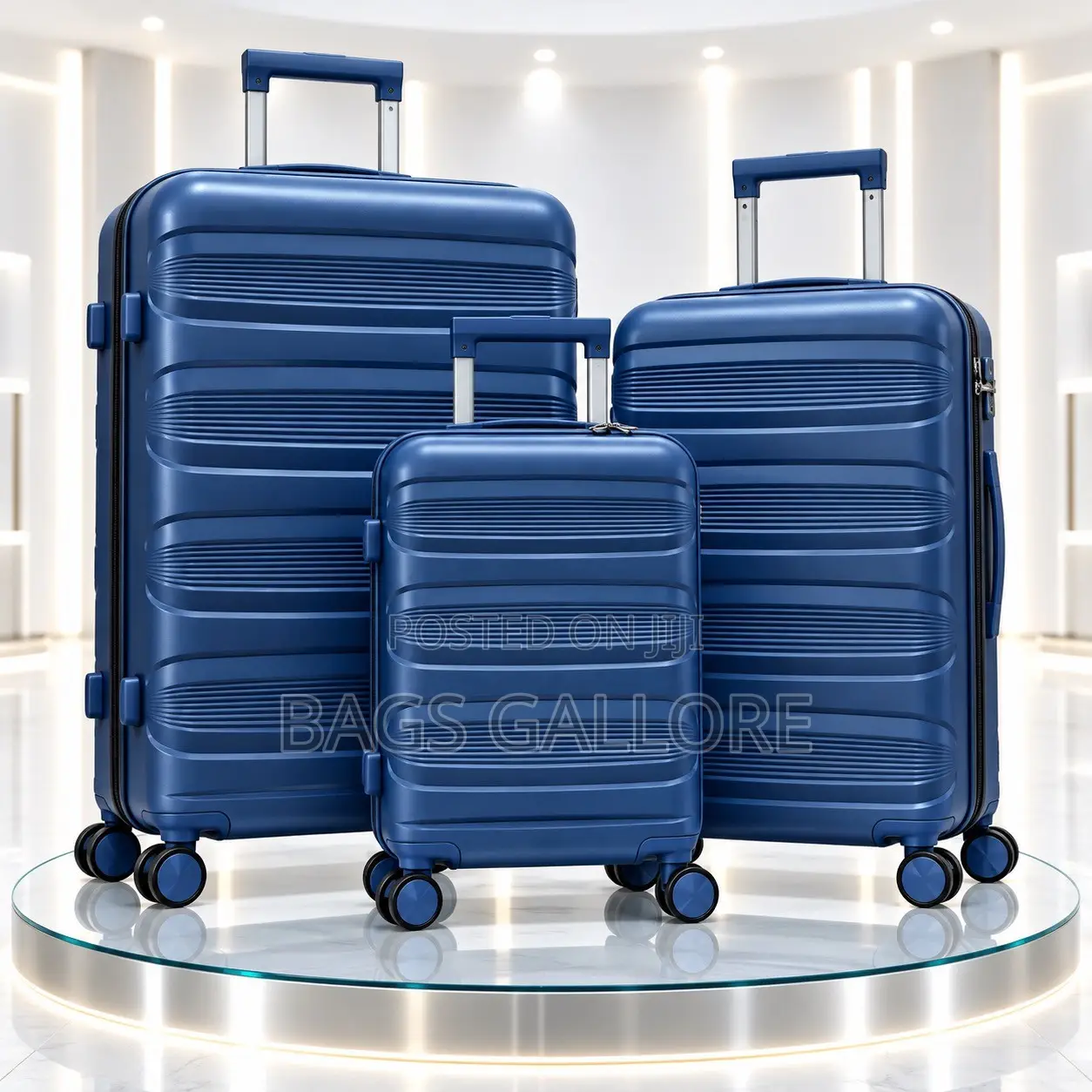 Blue Black Luggage Good Vibe