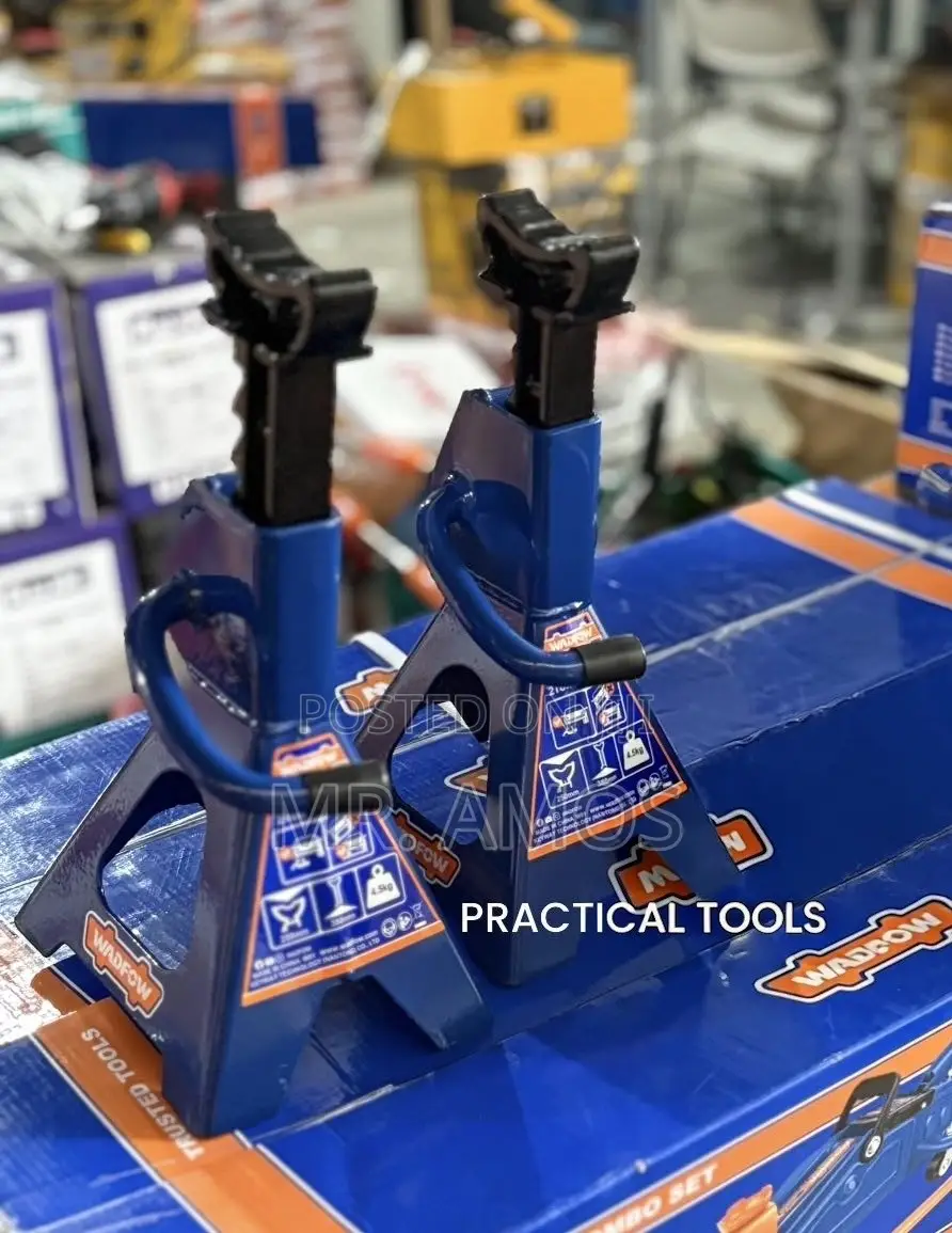 3 Ton Heavy Duty Jack Stands 2 Pair - WHJS0301