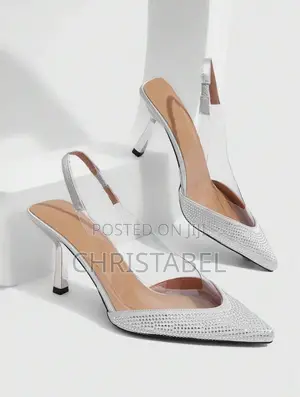 Ladies Silver Heel