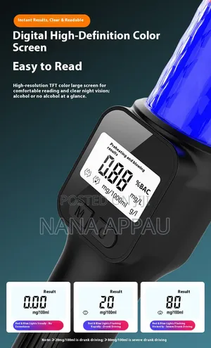 Portable Digital Baton Alcohol Tester (Breathalyzer)