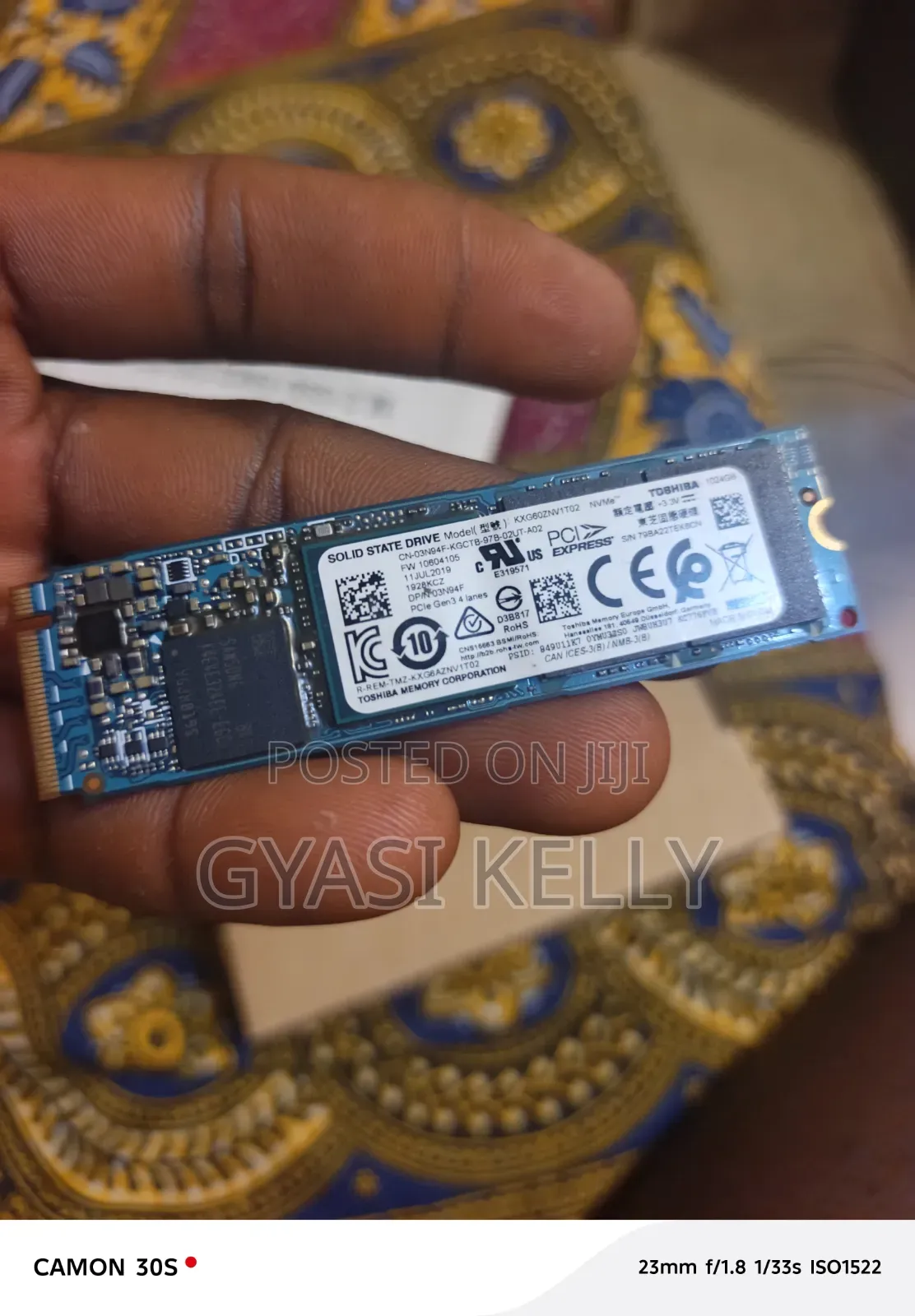 MVMe M. 2 Drive Toshiba 1 TB