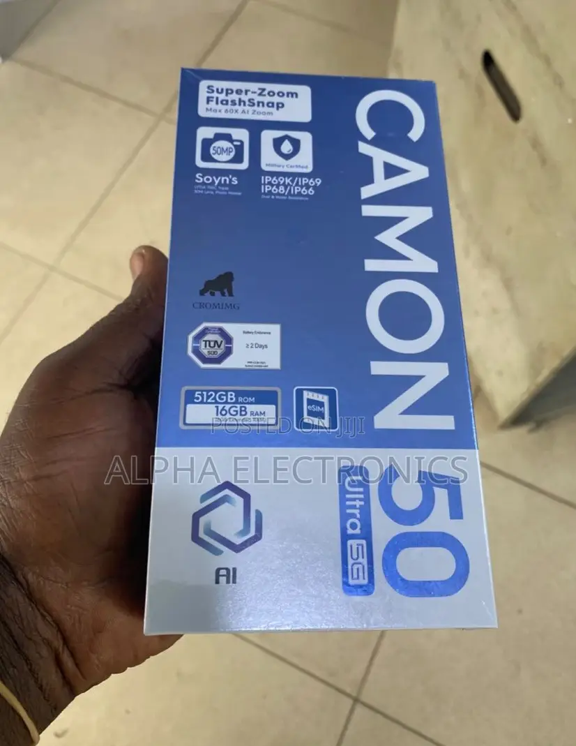 New Tecno Camon 50 Ultra 512 GB Black
