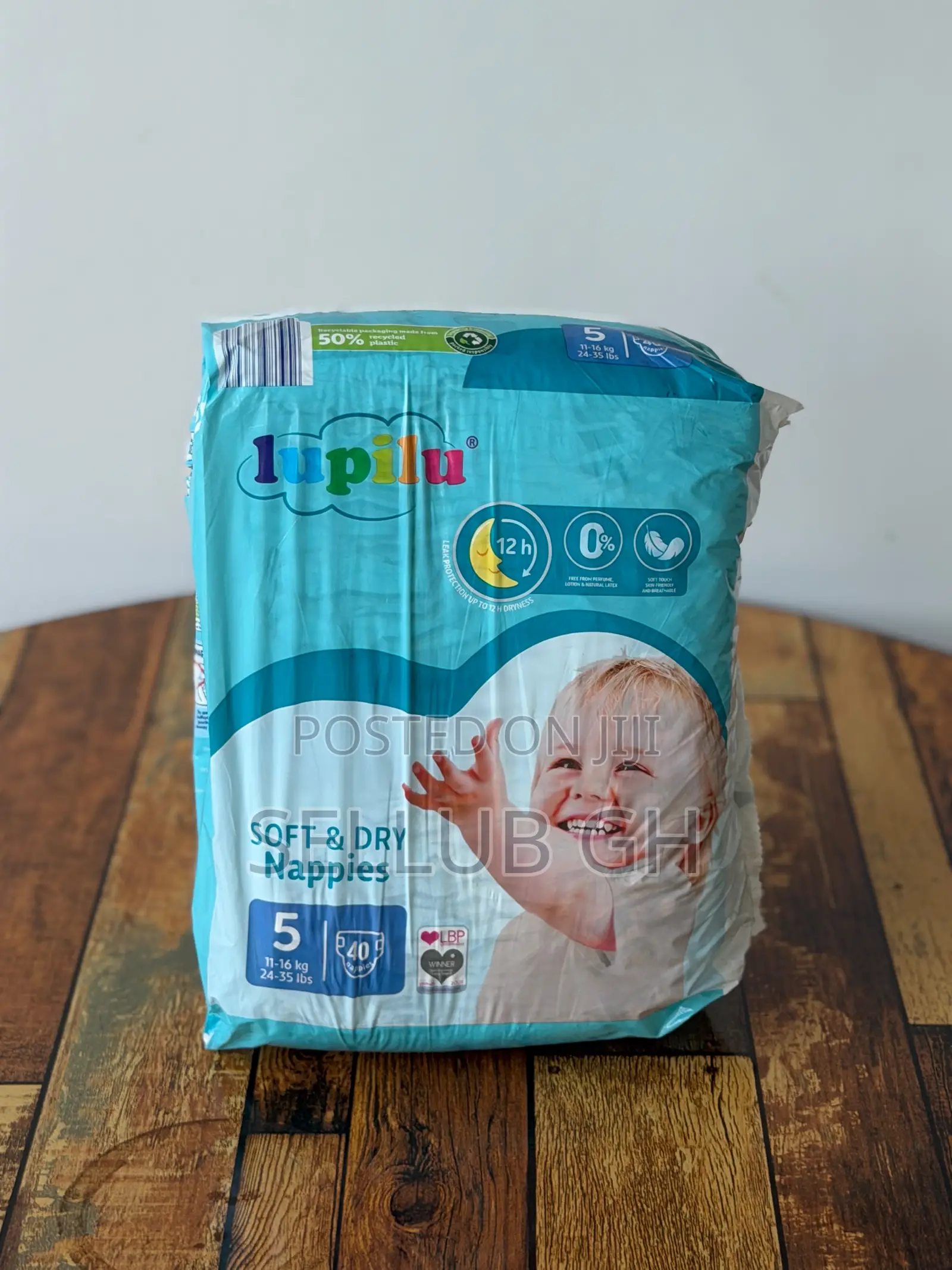 Lupilu Soft Dry Nappies Size 5 - 40 Pack (UK Imported)