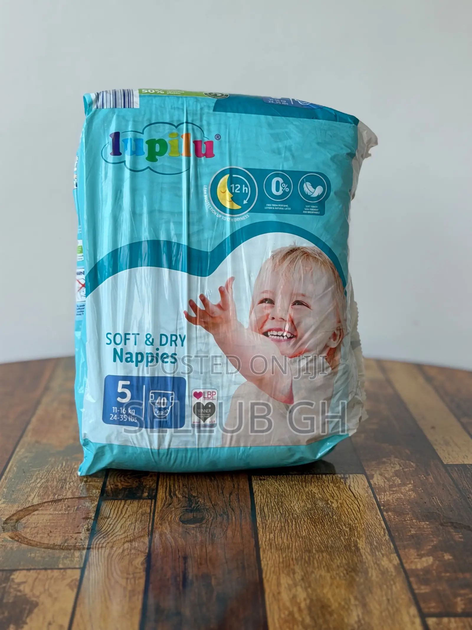 Lupilu Soft Dry Nappies Size 5 - 40 Pack (UK Imported)