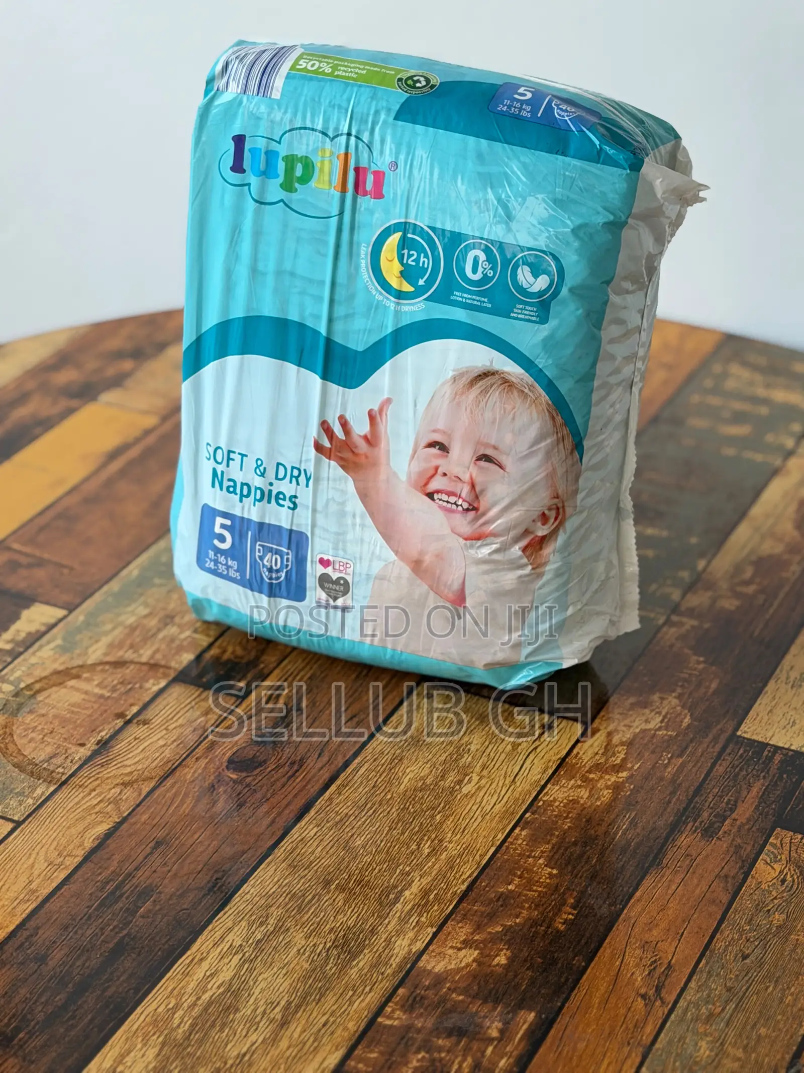 Lupilu Soft Dry Nappies Size 5 - 40 Pack (UK Imported)