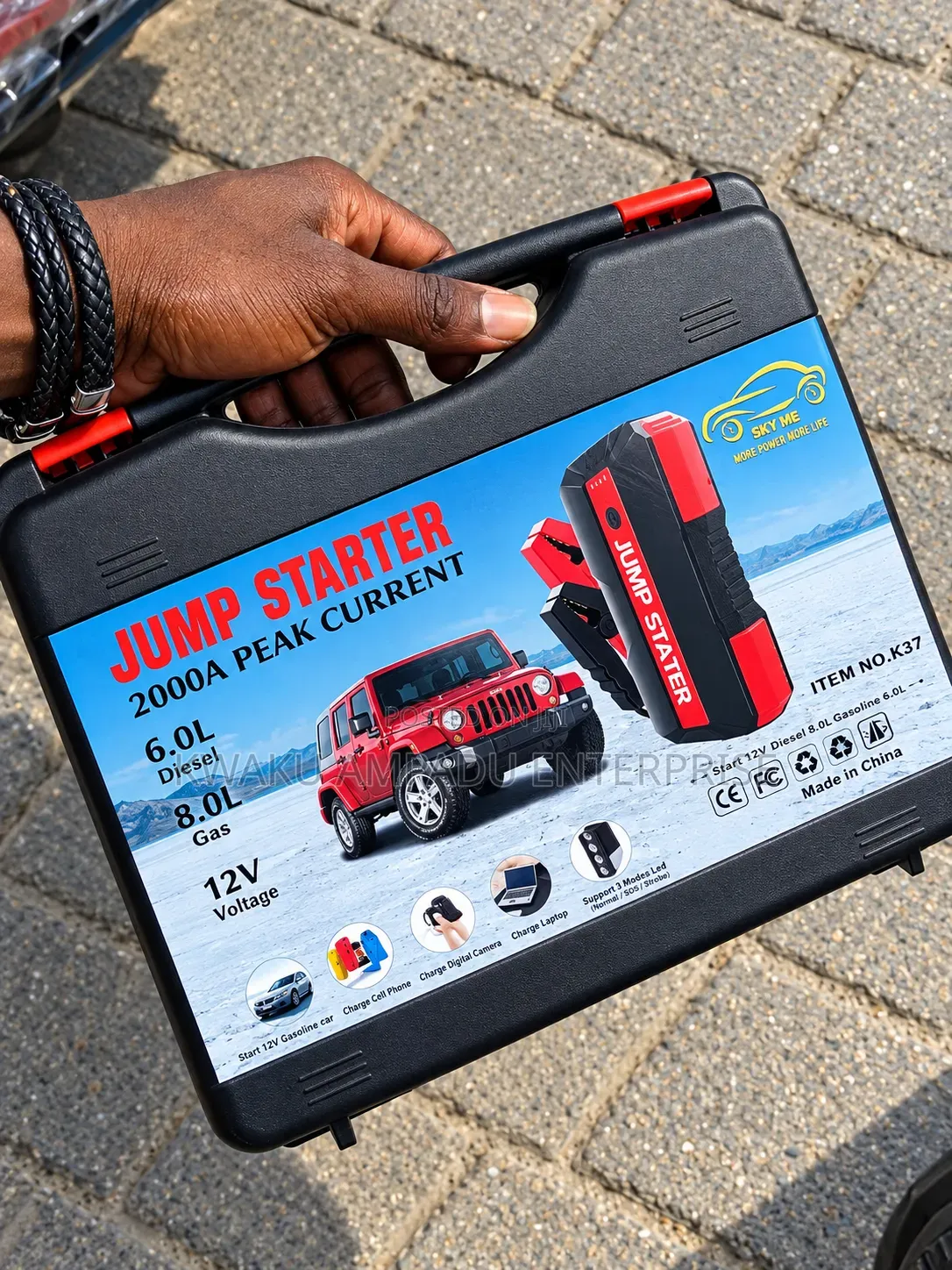 12V 2000A Car Jump Starter – Emergency K