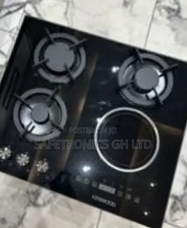 Experience Good Black ~ Kenwood 3 Gas 1 Electric Hob Inbuilt