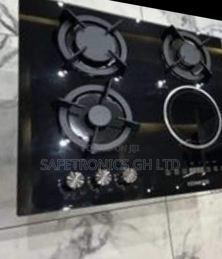 Lastest Brand New ^ Black Inbuilt Kenwood 1 Electric 3 Gas Hob