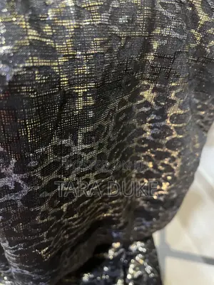 Leopard Gold and Black Fabric