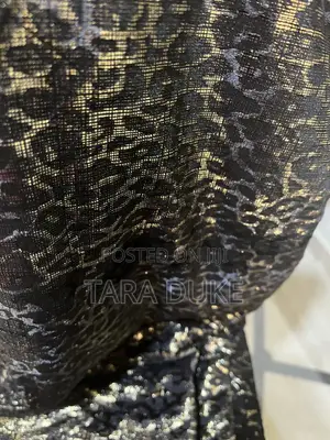 Leopard Gold and Black Fabric