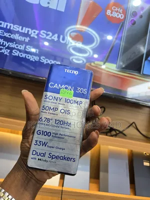 New Tecno Camon 30S 128 GB Black