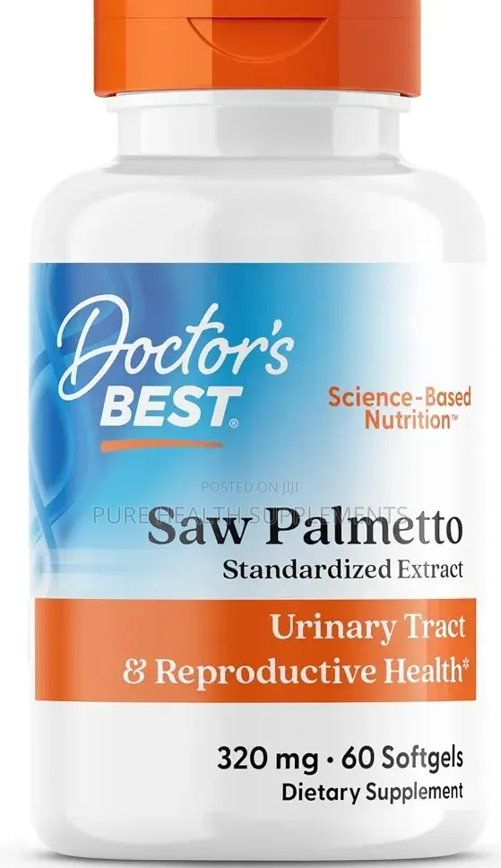 Saw Palmetto Standardized Extract 320 Mg, Prostrate Health 60 Softgels