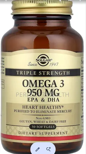 Omega-3, 950 Mg, Brain, Heart, Eye, Nerve Joint Health, 50 Softgels