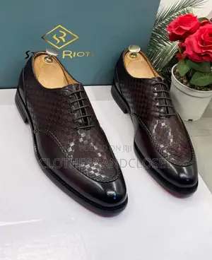 Brown Corporate Lace-Up Shoes