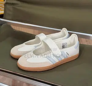 Adidas Samba Mary Jane | WHITE BLUE STRIPES