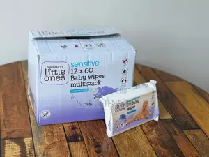 Little Ones Sensitive Baby Wipes 60 Pack - Fragrance Free (UK)
