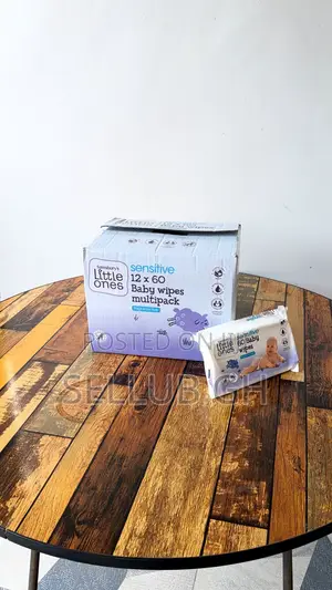 Little Ones Sensitive Baby Wipes 60 Pack - Fragrance Free (UK)