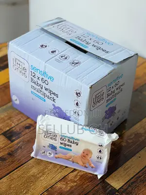 Little Ones Sensitive Baby Wipes 60 Pack - Fragrance Free (UK)