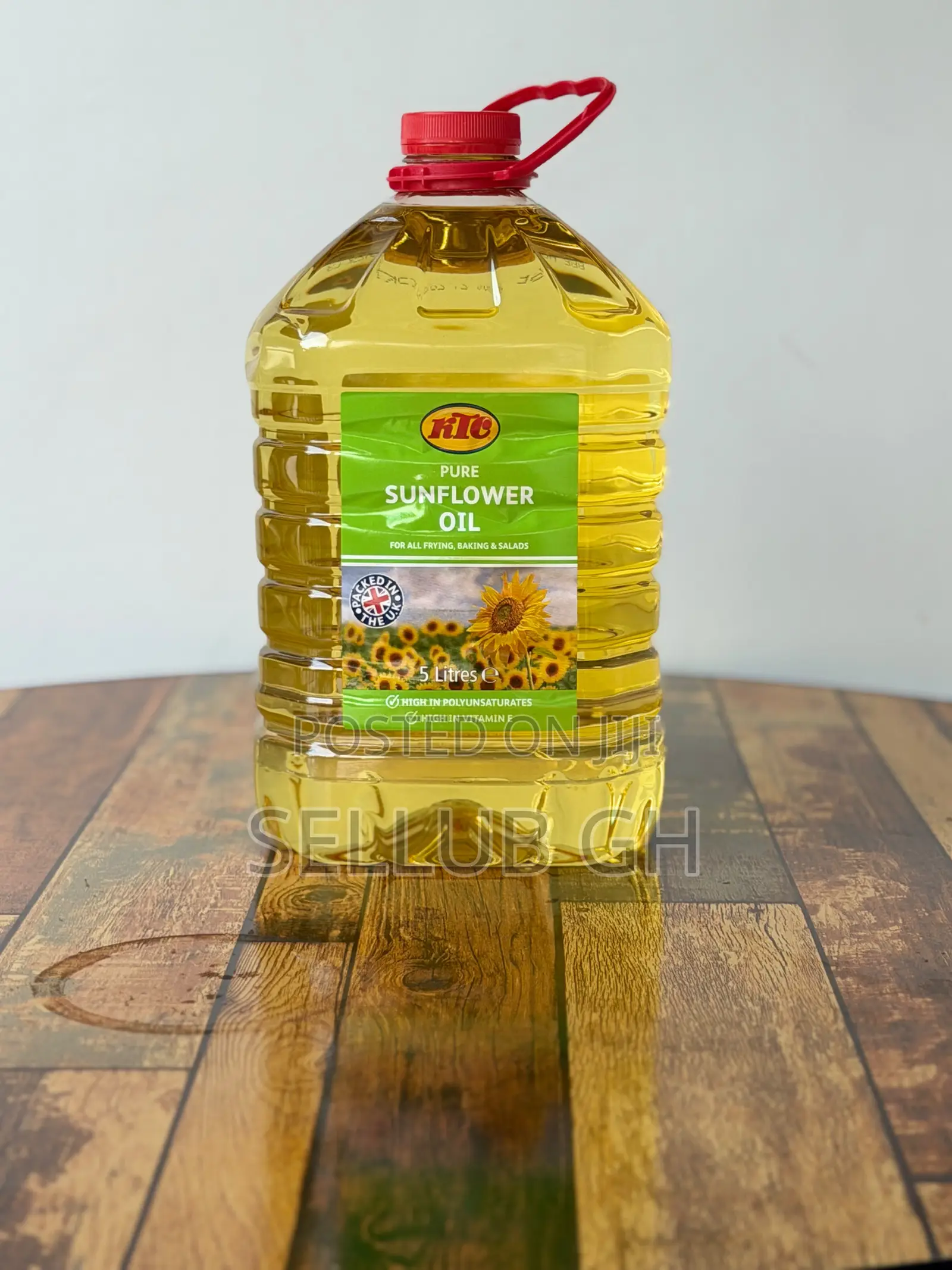 KTC Pure Sunflower Oil 5 Litres - UK Packed Cooking Oil
