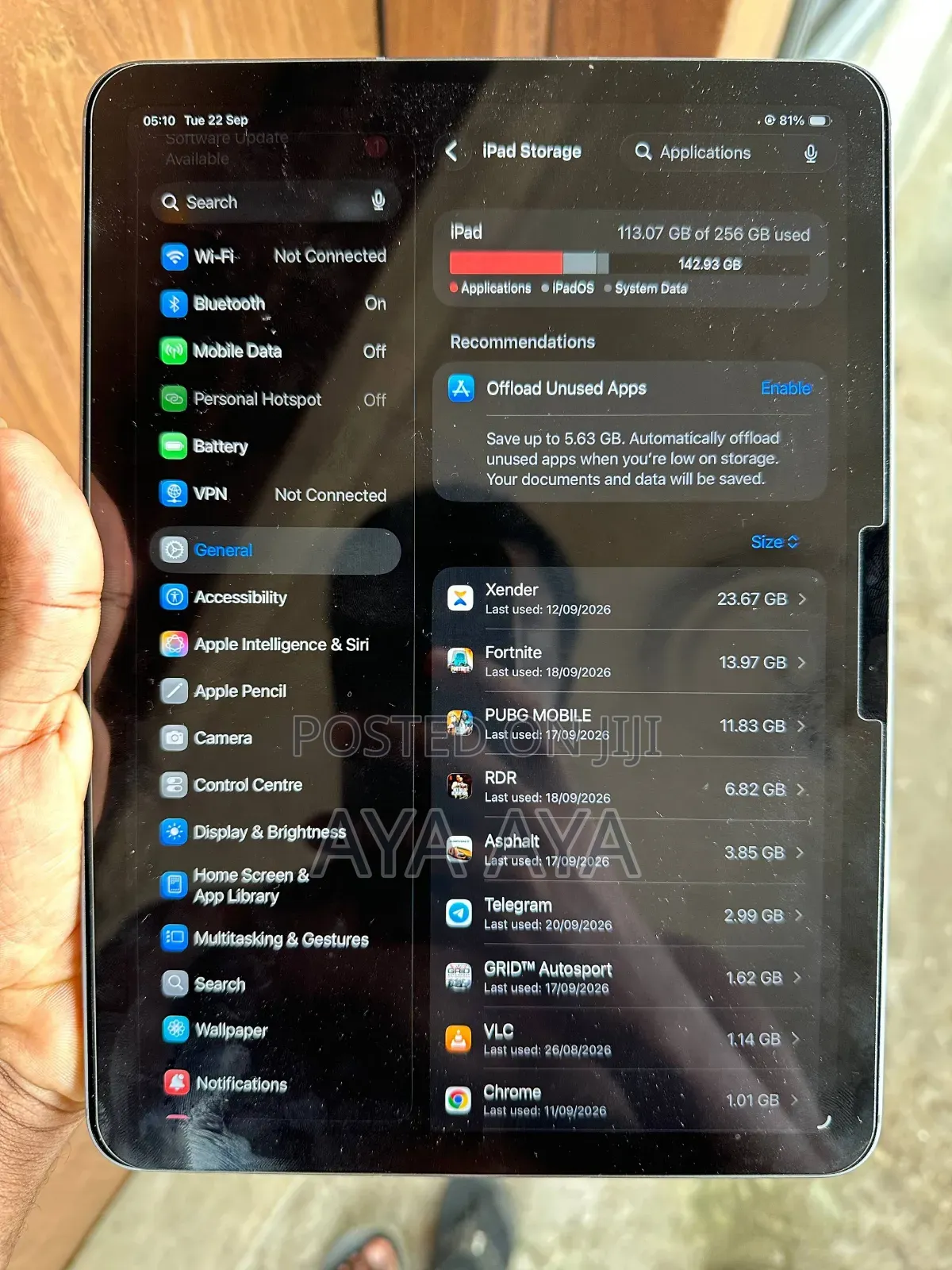Apple iPad Air 11 (2024) 256 GB Gray