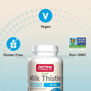 Milk Thistle 150 Mg, Liver Health (120 Mg Silymarin), 100 Veg Caps