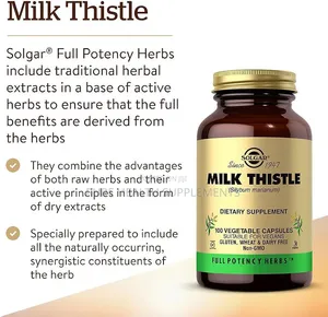 Milk Thistle 450 Mg, Liver Health, (360 Mg Silymarin), 100 Veg Caps