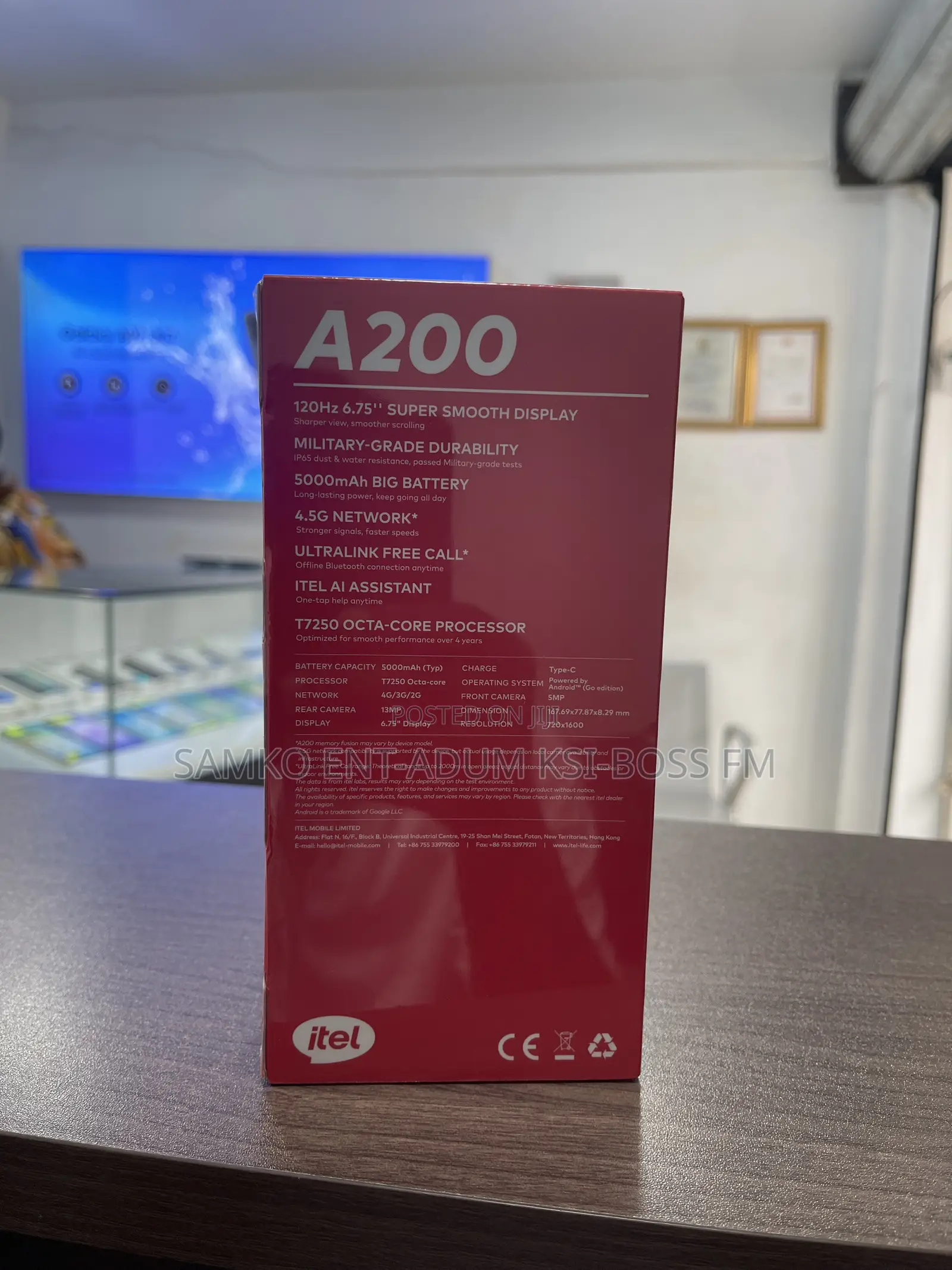 New Itel A200+ 128 GB Black