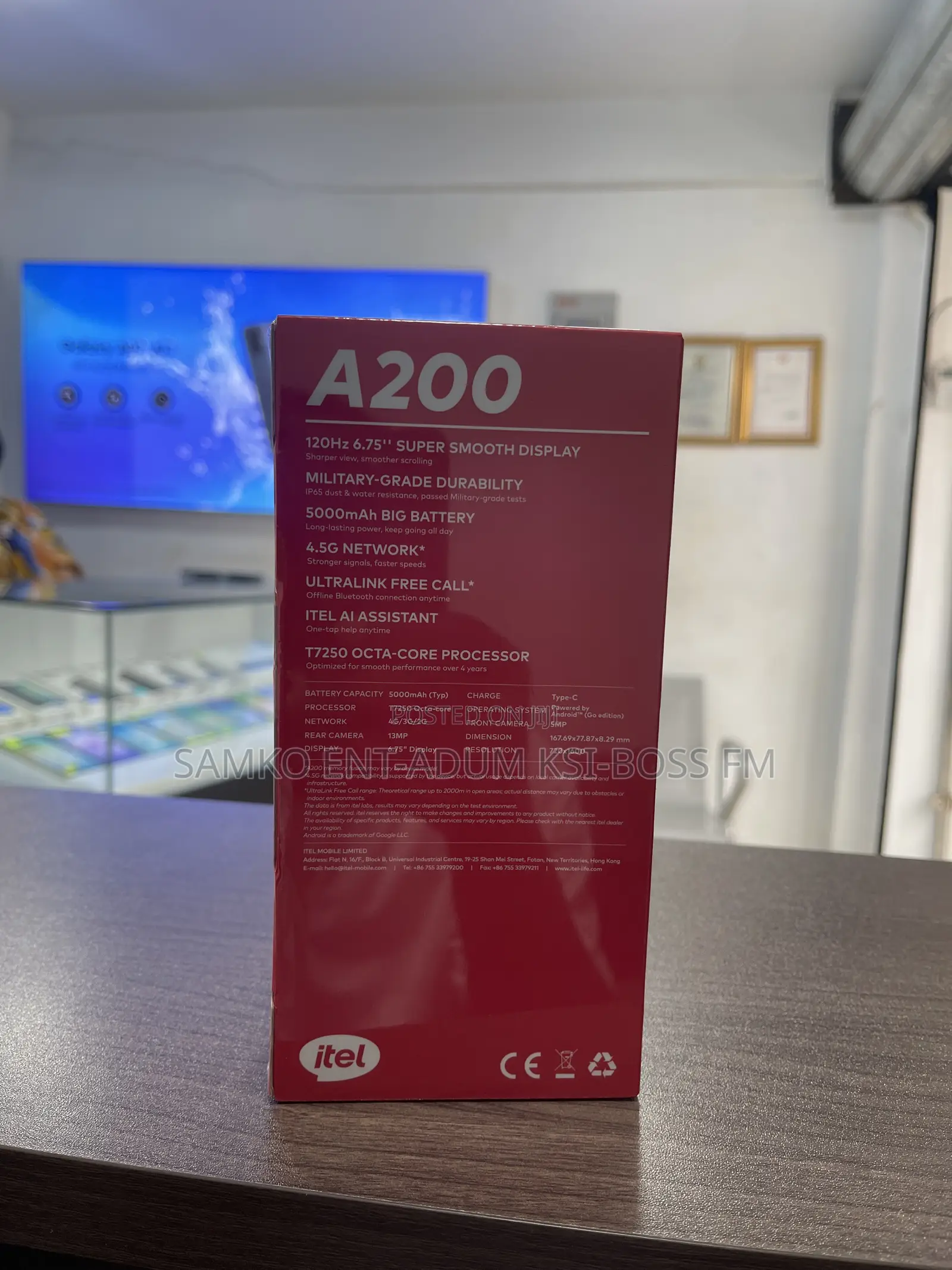 New Itel A200+ 128 GB Black