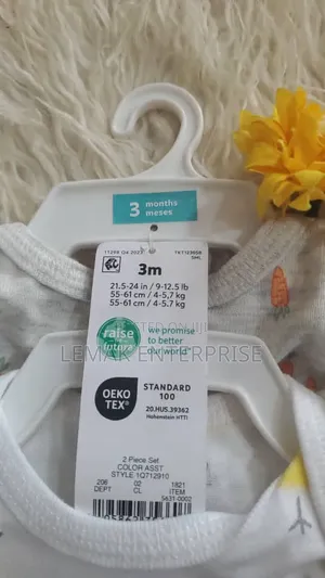 Carter's Baby Bodysuit Dress Set Unisex 2 in 1
