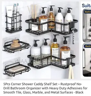 5pcs Corner Shower Caddy Set