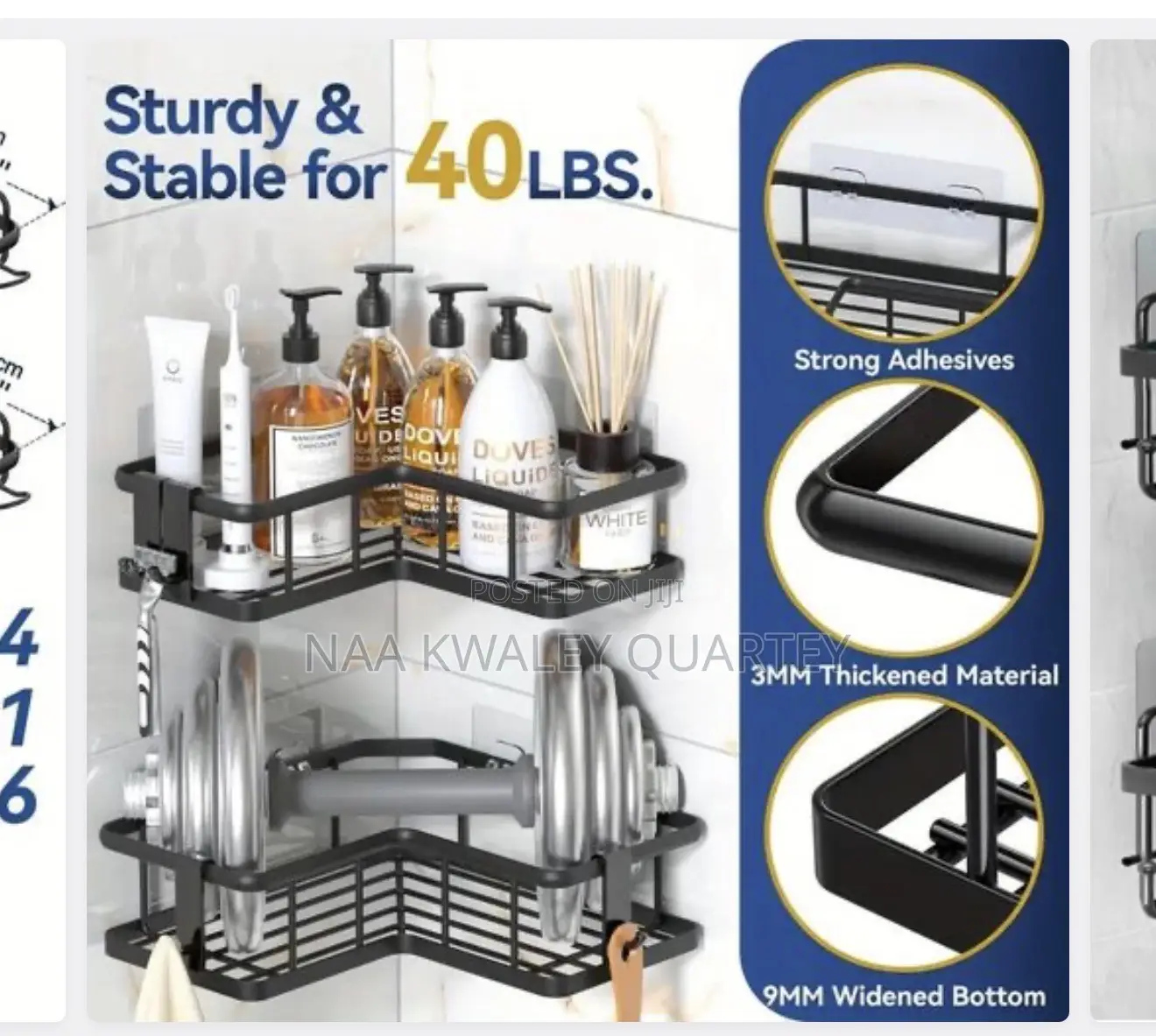 5pcs Corner Shower Caddy Set