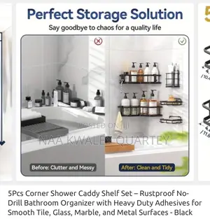 5pcs Corner Shower Caddy Set