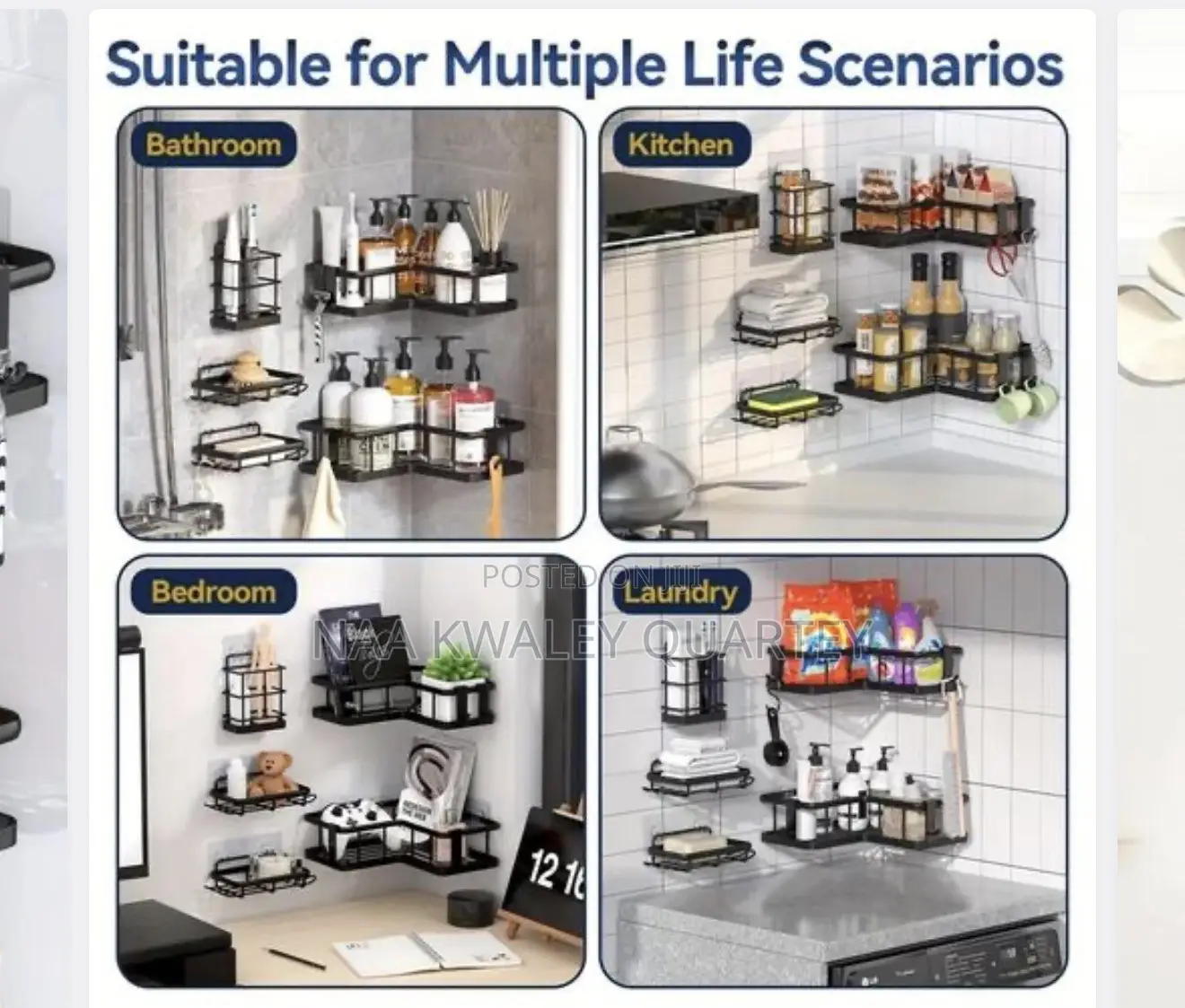 5pcs Corner Shower Caddy Set