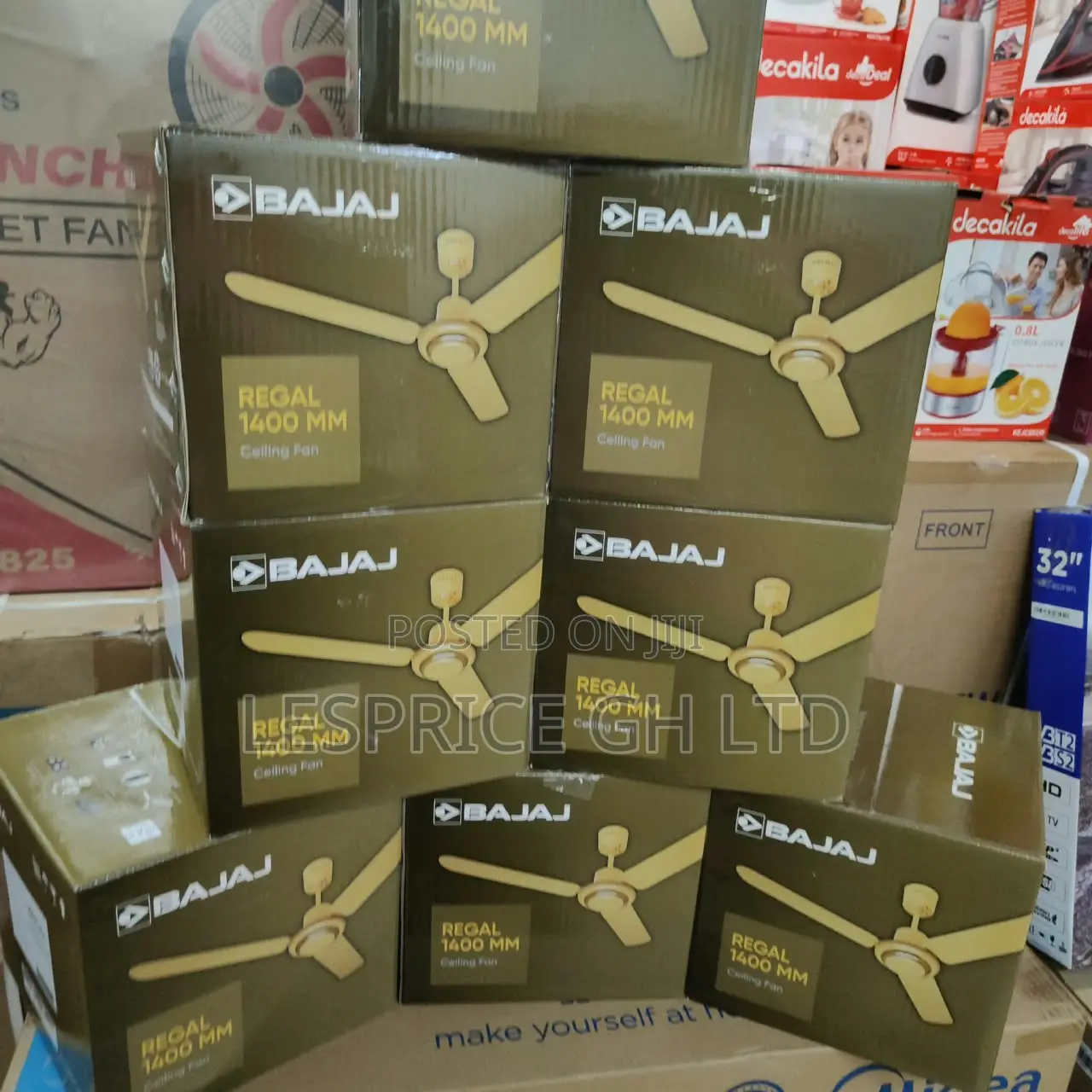 Long Lasting Original 1400mm Long Blade Ceiling Fan From Bajaj